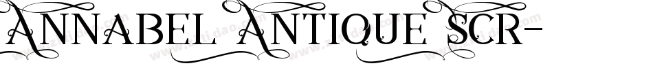 Annabel Antique Scr字体转换